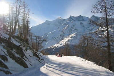 Chalet in Saas Grund midden in de bergen