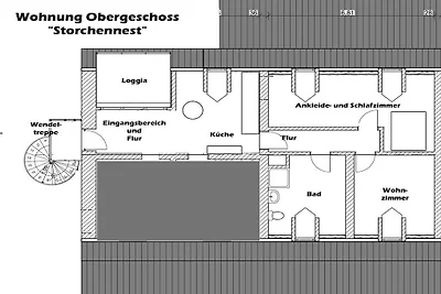 Appartement de vacances avec 1 chambre