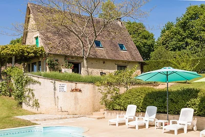 Schönes Ferienhaus in Thenon mit Pool
