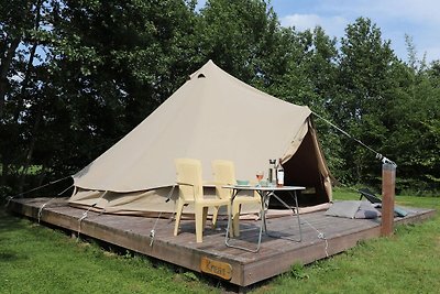 Bella tenda safari a Twijzel con terrazza