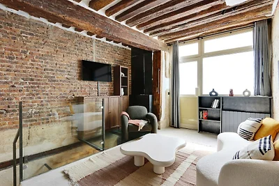 Appartement Spacieux - 3BR/6P - Marais