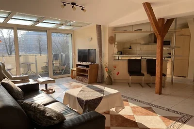 Ferienwohnung in Rostock mit Balkon