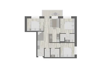 Familienapartment mit 2 SZ für 8 Personen