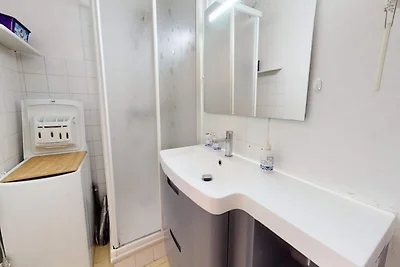 Der blaue Delphin mit Blick auf das Meer