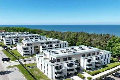 Wohnung nahe Ostsee mit Balkonblick