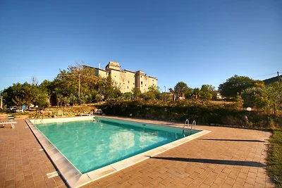 Castello in stile medievale con piscina in...