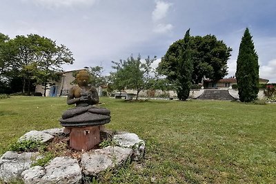 Spaziosa casa vacanze con piscina a Lusignac