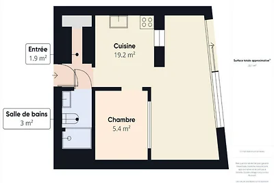 Apartment in Les Sables mit Blick auf den...