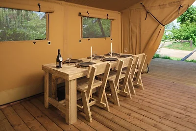 Premium-Safari-Zelt mit extra großer Terrasse