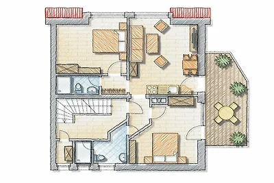 Ferienwohnung mit 1 Schlafzimmer