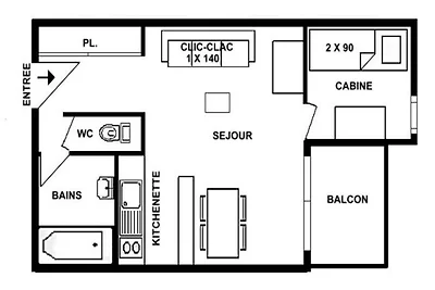 Apartment in den Alpen mit Balkon und schöner...