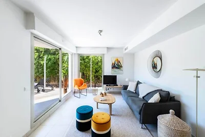 Appartement in Cannes met privétuin