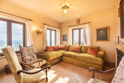 Villa in Cortona met uitzicht op Trasimeno