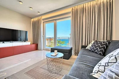 Two-Bedroom Apartment With Balcony And Sea...