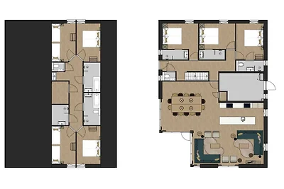 Ruim vakantiehuis met uitzicht op de kreek