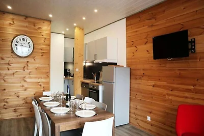 Wohnung in Les Orres mit Blick auf das Tal