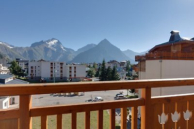 Apartment in Les Deux Alpes mit Balkon