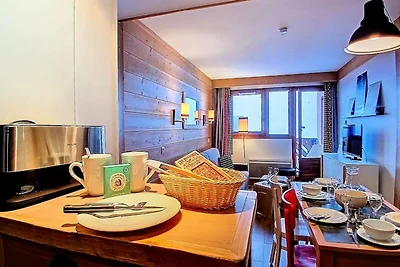 Wohnung in Les Menuires mit Bergblick