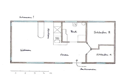Ferienhaus mit 1 Schlafzimmer
