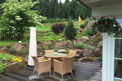 Rosengarten im Ferienhaus Carola