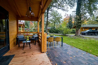 Luxe vrijstaande lodge met stoomcabine.