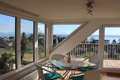 Vue à 180° sur le lac de Constance