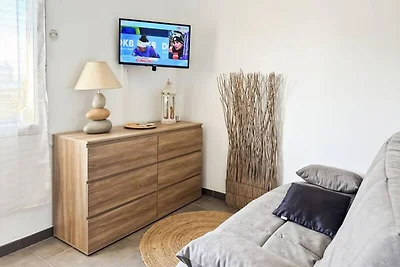 Ferienhaus mit Meerblick in Strandnähe