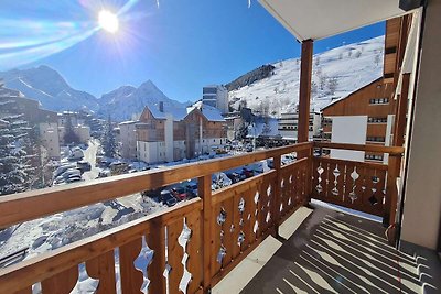 Apartment in Les Deux Alpes mit Balkon