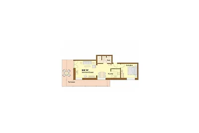 Vakantieappartement met 1 slaapkamer