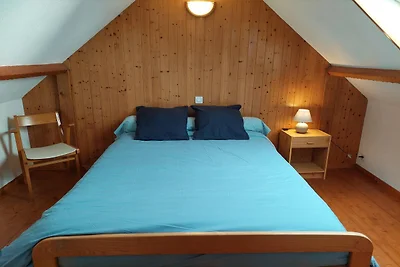 Bretonisches Steinhäuschen an Sandstränden