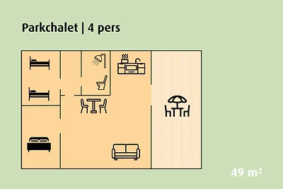 Voll ausgestattetes Chalet mit Terrasse