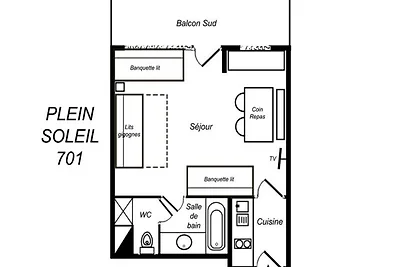 Ferienhaus in Mottaret an den Skipisten