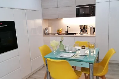 Wohnung nahe Ostsee mit Balkonblick