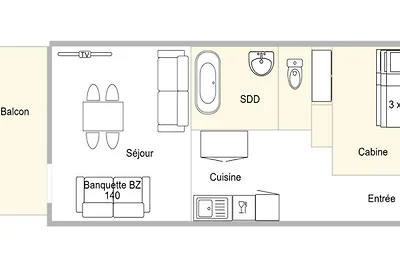 Apartment in der Nähe von Mont Bisanne mit...