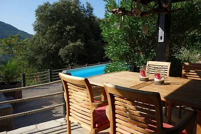Modern vakantiehuis met zwembad