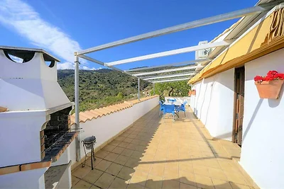 Ferienhaus mit Bergblick