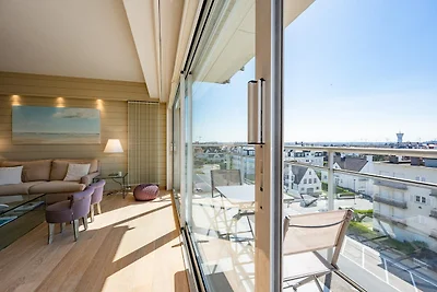 Appartement met zijdelings zeezicht en...