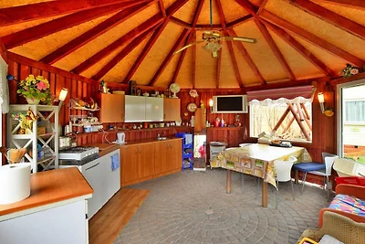 Hütte am Ostrowieckie-See mit Privatstrand