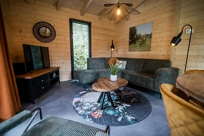 Luxe vrijstaande lodge met stoomcabine.