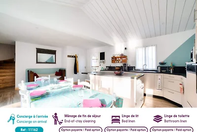 Privéstrandtoegang in Barbâtre - Huis voor 6...