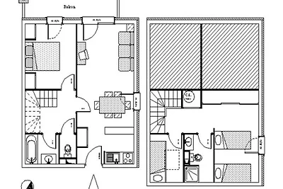 3 Zimmer für 8 Personen