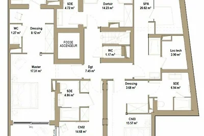 Appartement in Val d'Isère met Sauna & Hammam