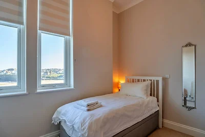 Appartement met uitzicht op Towan Beach.