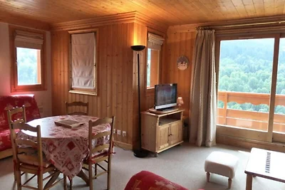 Apartment in Méribel mit Blick auf das Tal