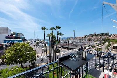 Appartement in Cannes met uitzicht op zee en ...