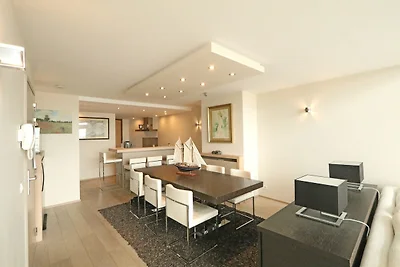 Duplex in Knokke met Zeezicht