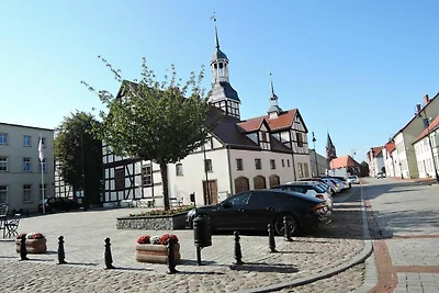 Ferienhaus in Nowe Warpno mit Garten