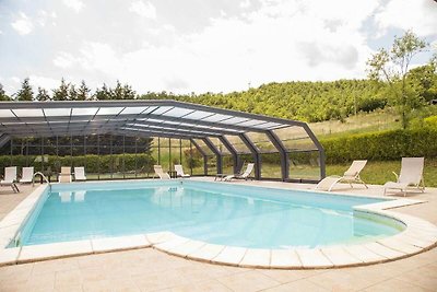 Ferienhaus in Trivigno mit privatem Pool