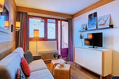 Wohnung in Les Menuires mit Bergblick