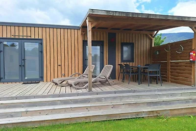 Mobilheim in der österreichischen Landschaft